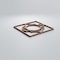 Ekena Millwork Extra Small Gypsum Decorative Fretwork Wood Wall Panels, Hickory, 7 3/8"W x 7 3/8"H x 3/8"T WALW08X08X0375GYPHI - alternate 5